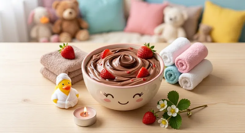 Spa for Children (chocolate-strawberry massage cream)