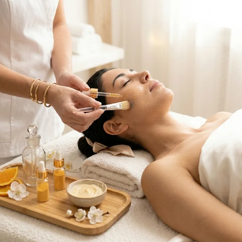 Vitamin C facial treatment (pure vitamin C, Ume extract)